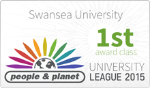 People and Planet 2015 Swansea Uni award logo 